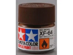 Tamiya Mini XF-64 Flat Red Brown 10ml Acrylic Paint