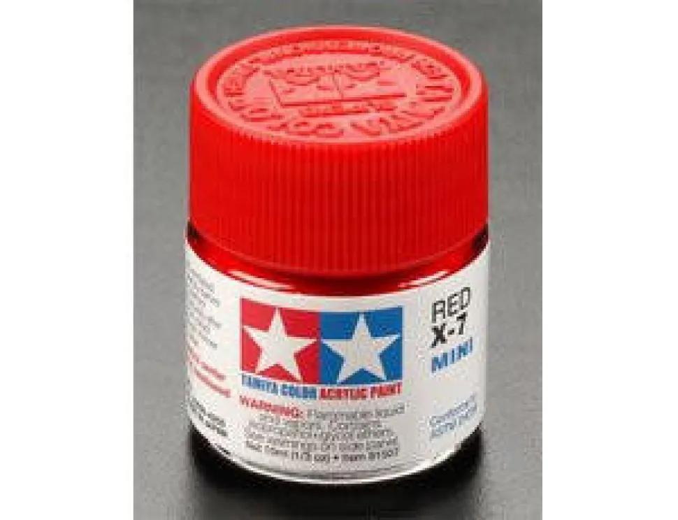 Tamiya Mini X-07 Gloss Red 10ml Acrylic Paint