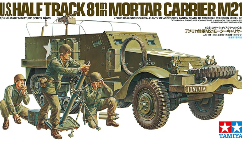 Tamiya 1/35 M21 Mortar Carrier Half-Track