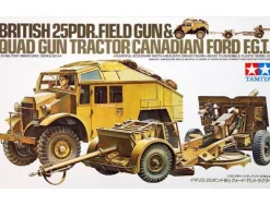 Tamiya 1/35 Ordnance QF 25-Pounder Howitzer & Morris C8 Quad Tractor
