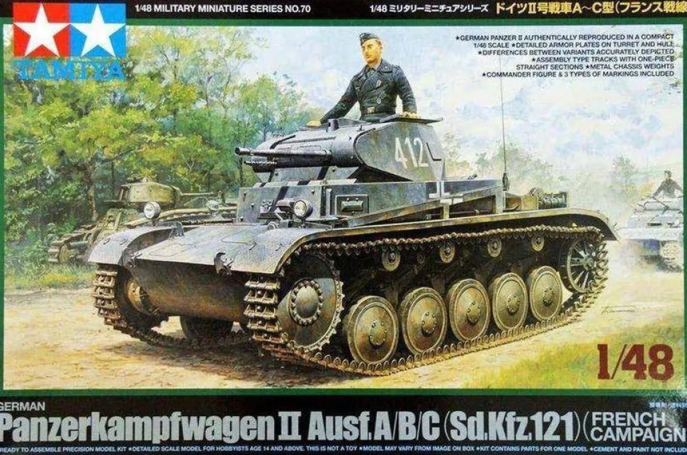 Tamiya 1/48 Pz.Kpfw.II Ausf.A/B/C Panzer II