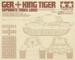 Tamiya 1/35 Pz.Kpfw. Tiger Ausf.B King Tiger Separate Track Links Set