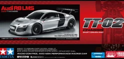 Tamiya 1/10 RC Audi R8 LMS 2008 (TT-02) Super Package Deal