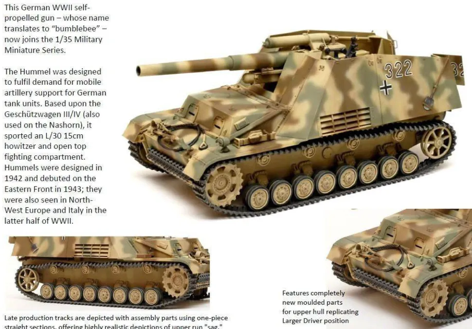 Tamiya 1/35 Sd.Kfz.165 Hummel Late Production