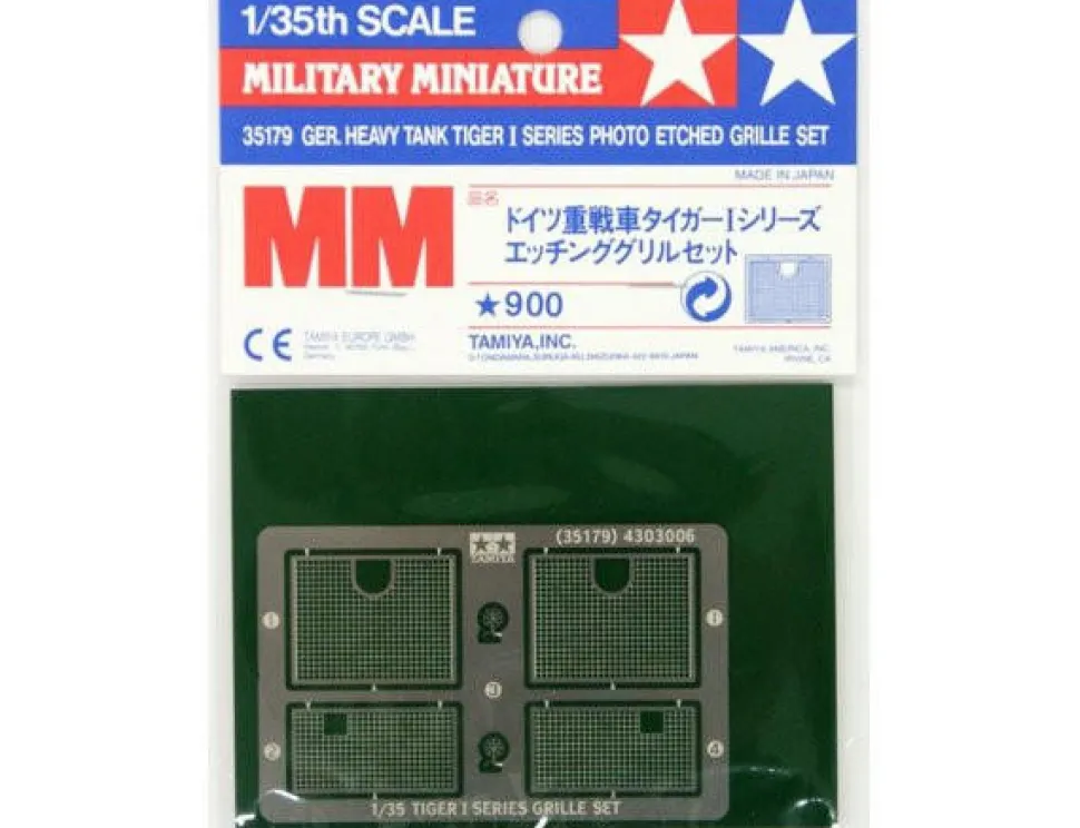 Tamiya 1/35 Tiger I Photo-Etched Grilles Set