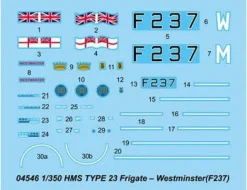 Trumpeter 1/350 HMS Westminster F237 Type 23 Frigate