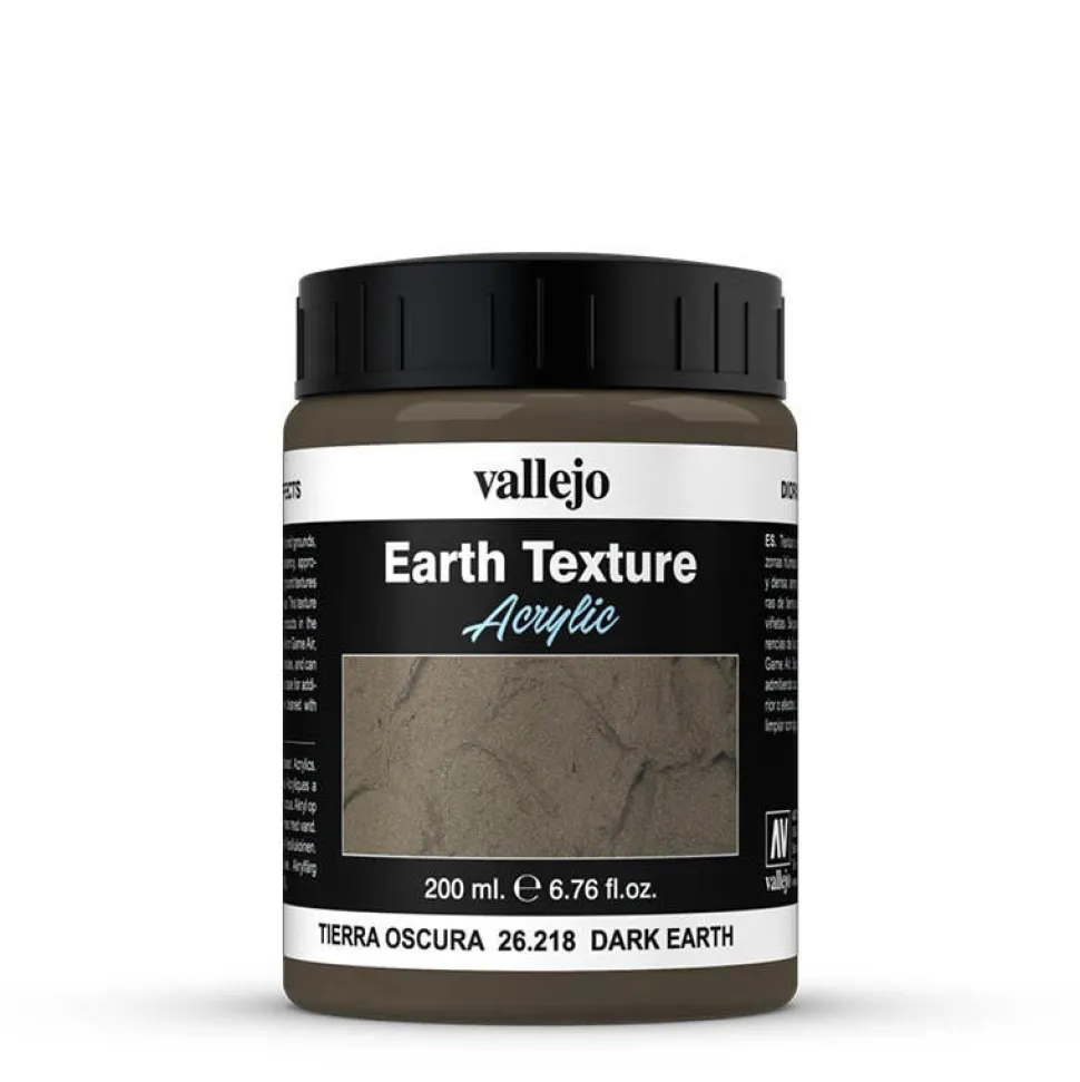 Vallejo Acrylic Stone Textures 200ml Dark Earth