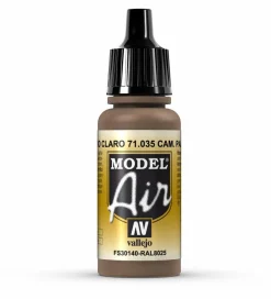 Vallejo Model Air 035 17ml Camouflage Pale Brown Matt Acrylic