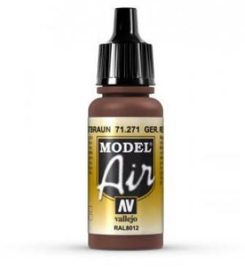Vallejo Model Air 271 17ml German Red Brown Matt Acrylic