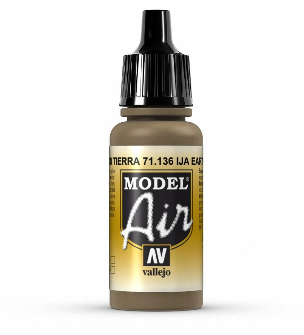 Vallejo Model Air 136 17ml IJA Earth Brown Matt Acrylic