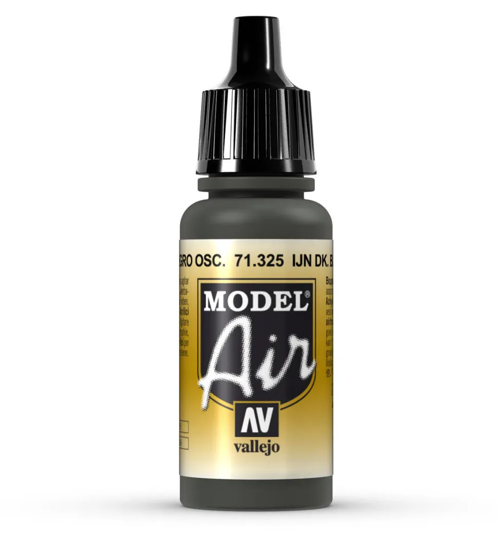 Vallejo Model Air 325 17ml IJN Dark Black Green Matt Acrylic