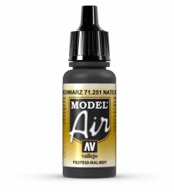 Vallejo Model Air 251 17ml NATO Black Matt Acrylic