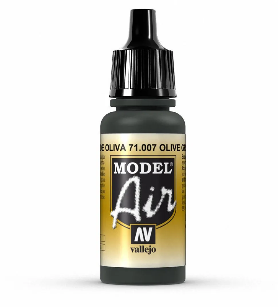 Vallejo Model Air 007 17ml Olive Green Matt Acrylic