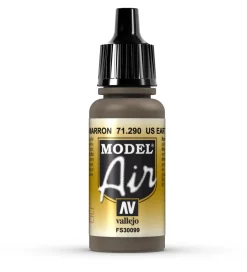 Vallejo Model Air 290 17ml US Earth Brown Matt Acrylic