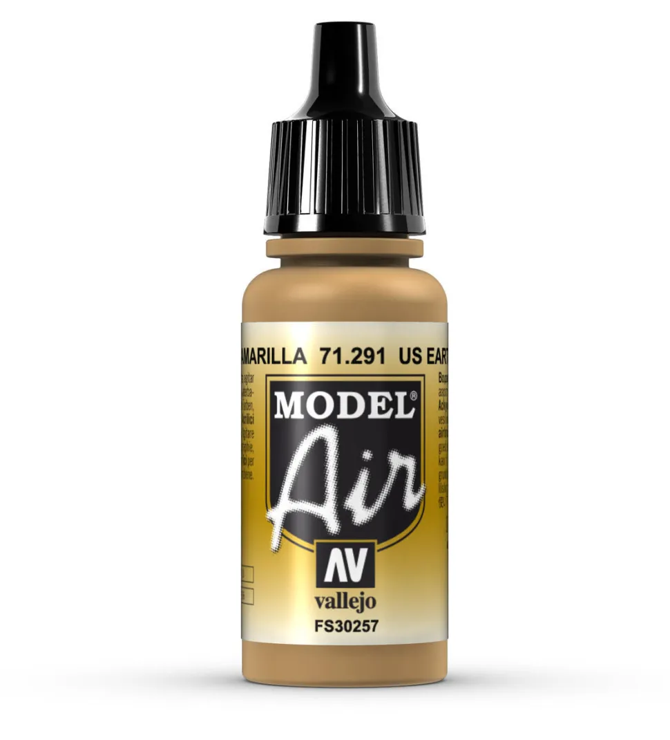 Vallejo Model Air 291 17ml US Earth Yellow Matt Acrylic