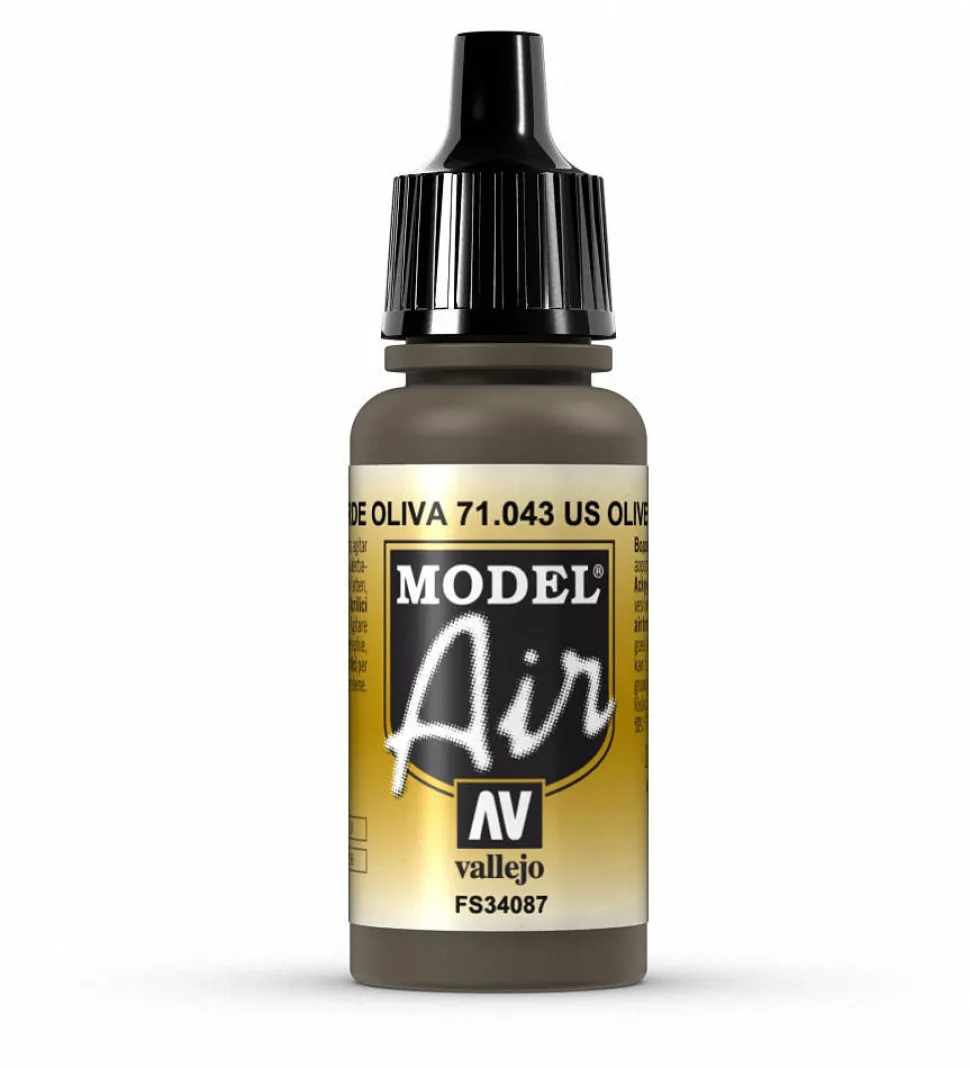 Vallejo Model Air 043 17ml US Olive Drab Matt Acrylic