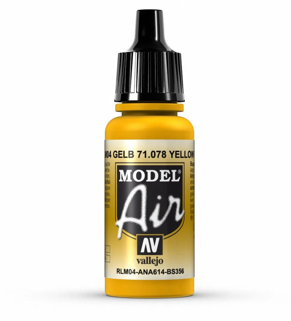 Vallejo Model Air 078 17ml Yellow (RLM04) Matt Acrylic