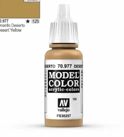 Vallejo Model Color 977 17ml Desert Yellow Matt Acrylic