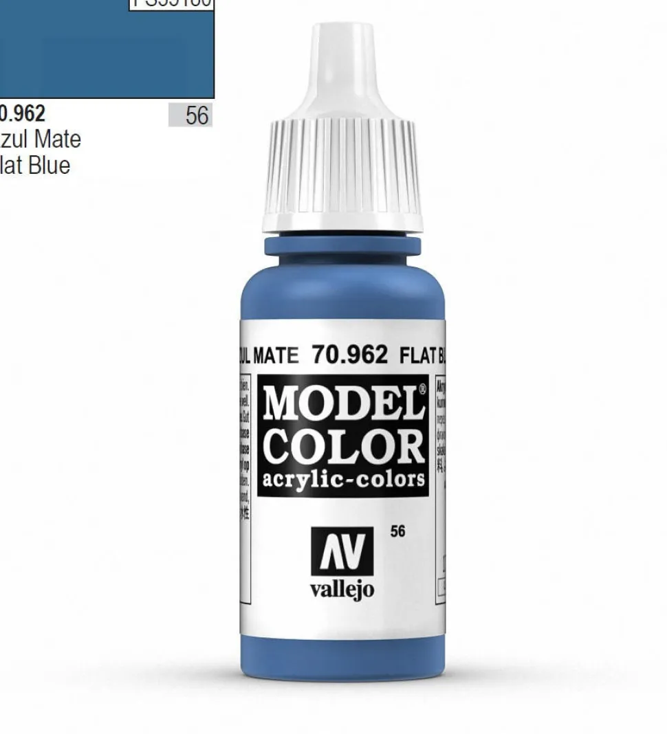 Vallejo Model Color 962 17ml Flat Blue Matt Acrylic Paint