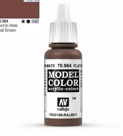 Vallejo Model Color 984 17ml Flat Brown Matt Acrylic Paint
