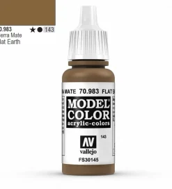 Vallejo Model Color 983 17ml Flat Earth Matt Acrylic Paint