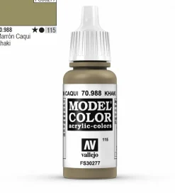 Vallejo Model Color 988 17ml Khaki Matt Acrylic Paint