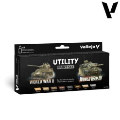 Vallejo Model Color Set - Utility Paint Set WWII & WWIII