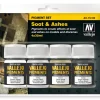 Vallejo Pigments Set - Soot & Ashes