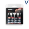 Vallejo True Metallic Metal TMM Paint Set - Ruby Red
