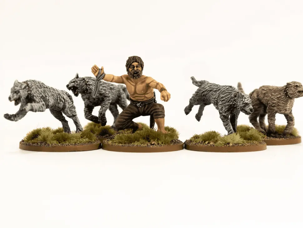 Victrix 28mm Irish Warriors with Dogs