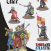 Wargames Atlantic 28mm Age of Chivalry - The Barons' War - Foot Knights 1150-1320 Command Group