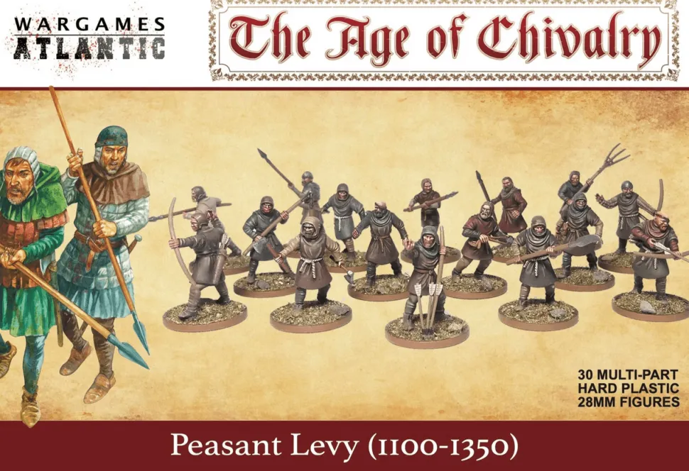 Wargames Atlantic 28mm Age of Chivalry - The Barons' War - Peasant Levy 1100-1350