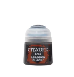 Warhammer Colour 12ml Base Abaddon Black Acrylic Paint
