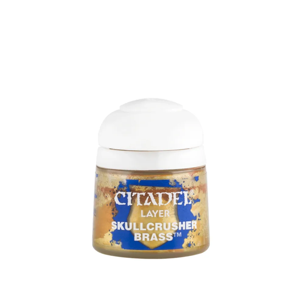 Warhammer Colour 12ml Layer Skullcrusher Brass Acrylic Paint