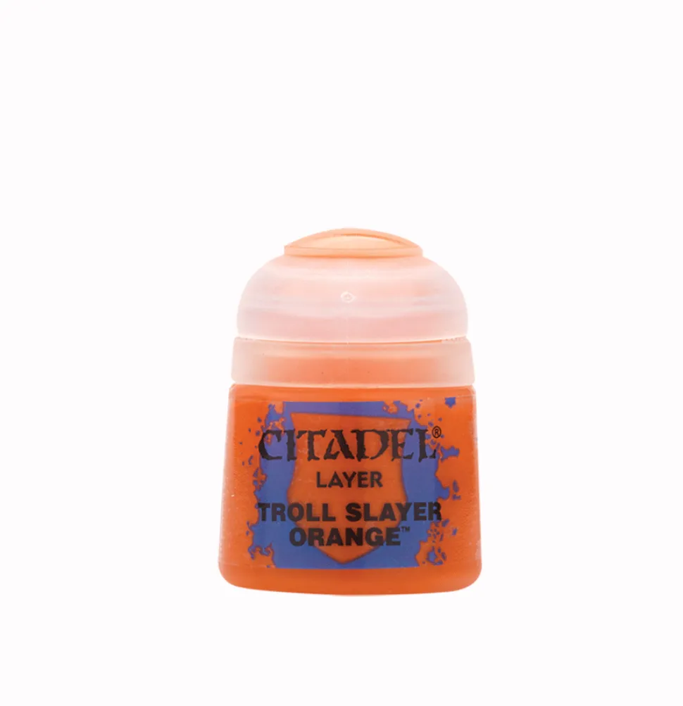 Warhammer Colour 12ml Layer Troll Slayer Orange Acrylic Paint