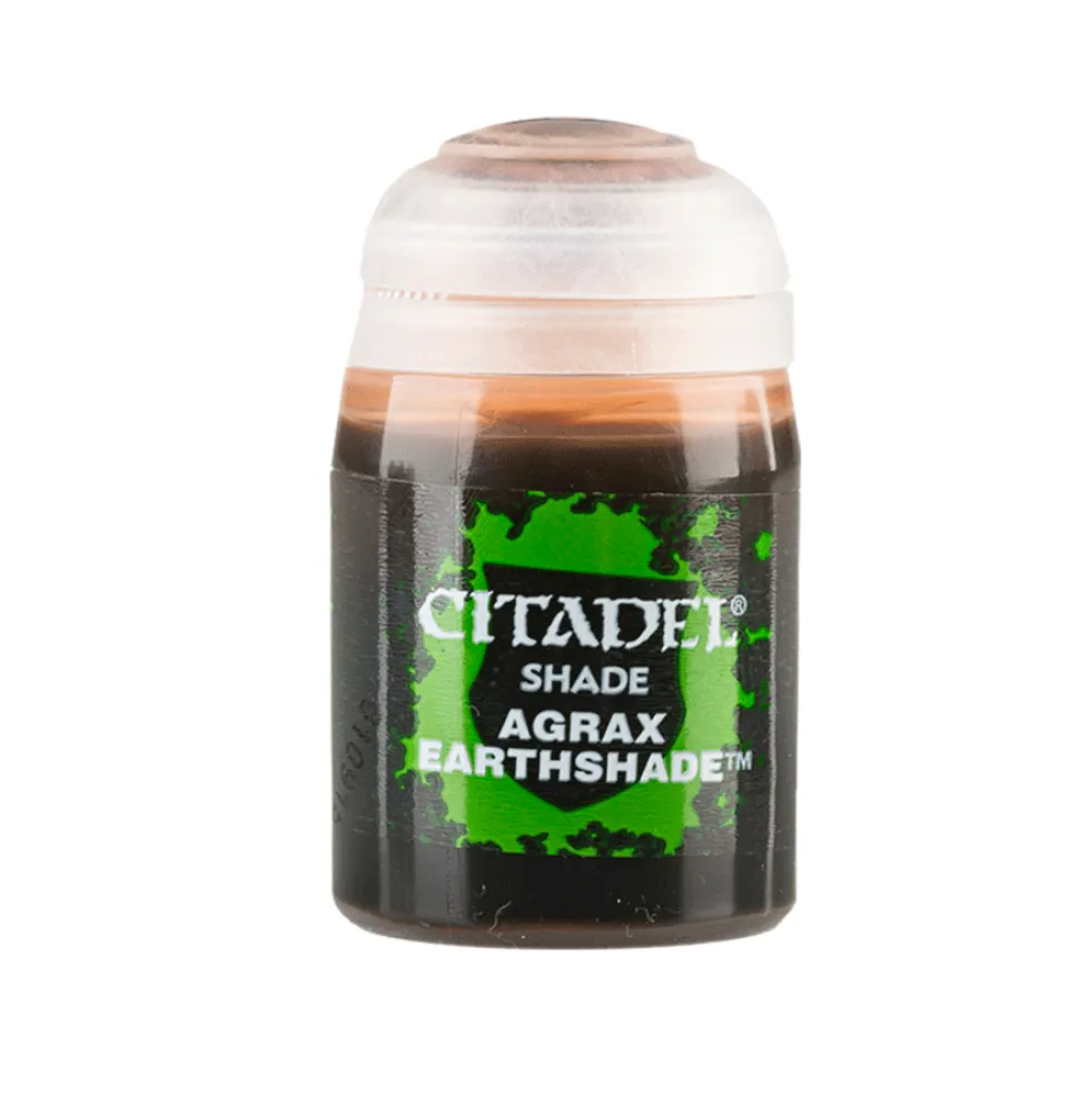 Warhammer Colour 18ml Shade Agrax Earthshade Acrylic Paint