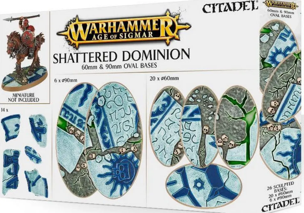 Warhammer Shattered Dominion 60 & 90mm Oval Bases