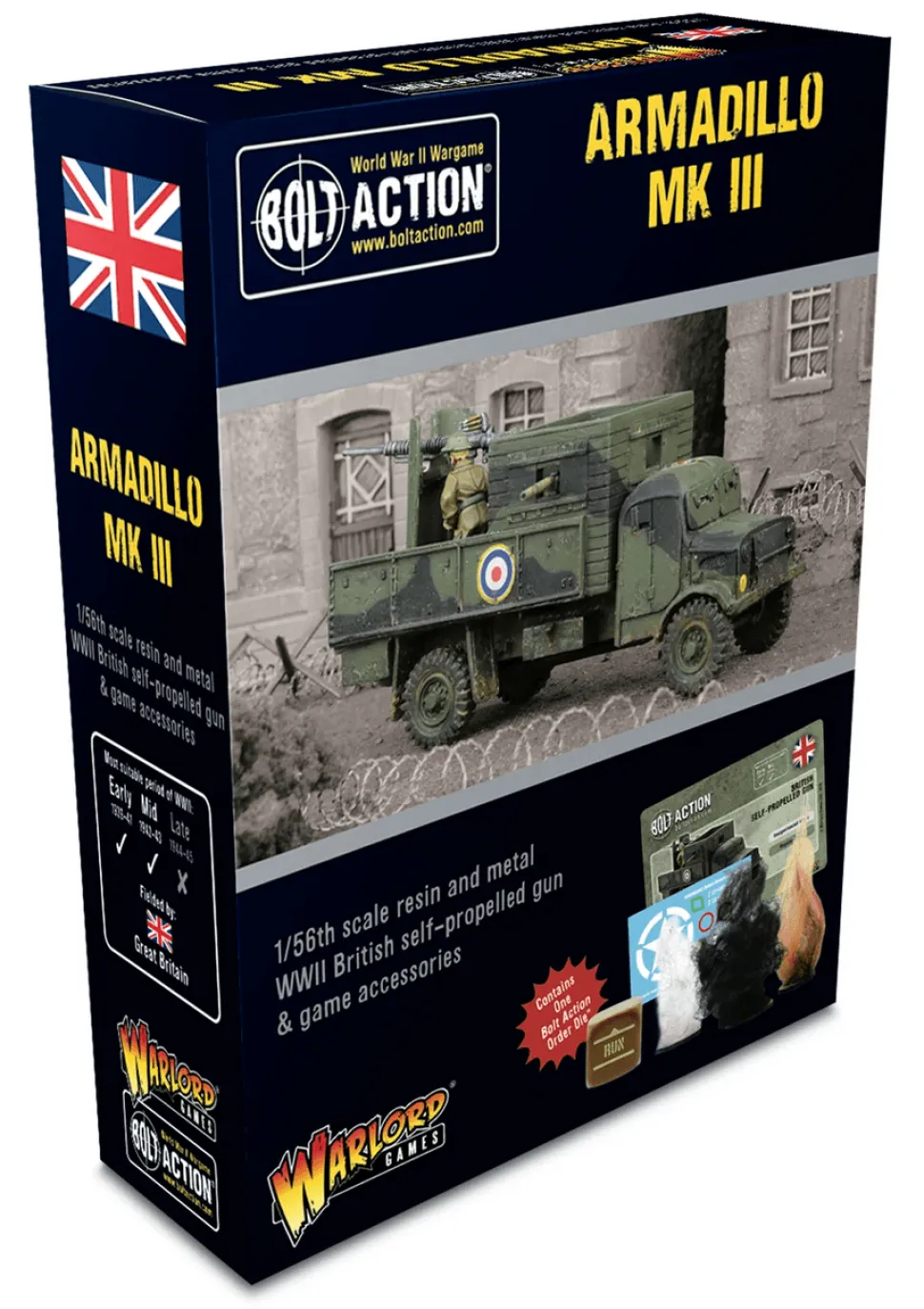 Warlord Games 28mm Bolt Action - British Forces - Armadillo Mk.III SPG