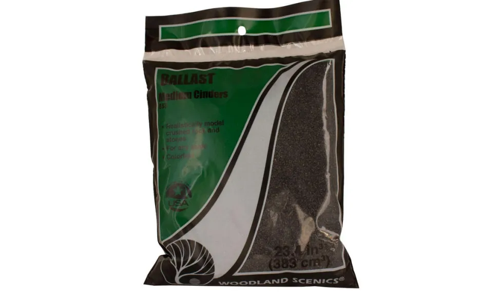 Woodland Scenics Cinders Medium Ballast (Bag)