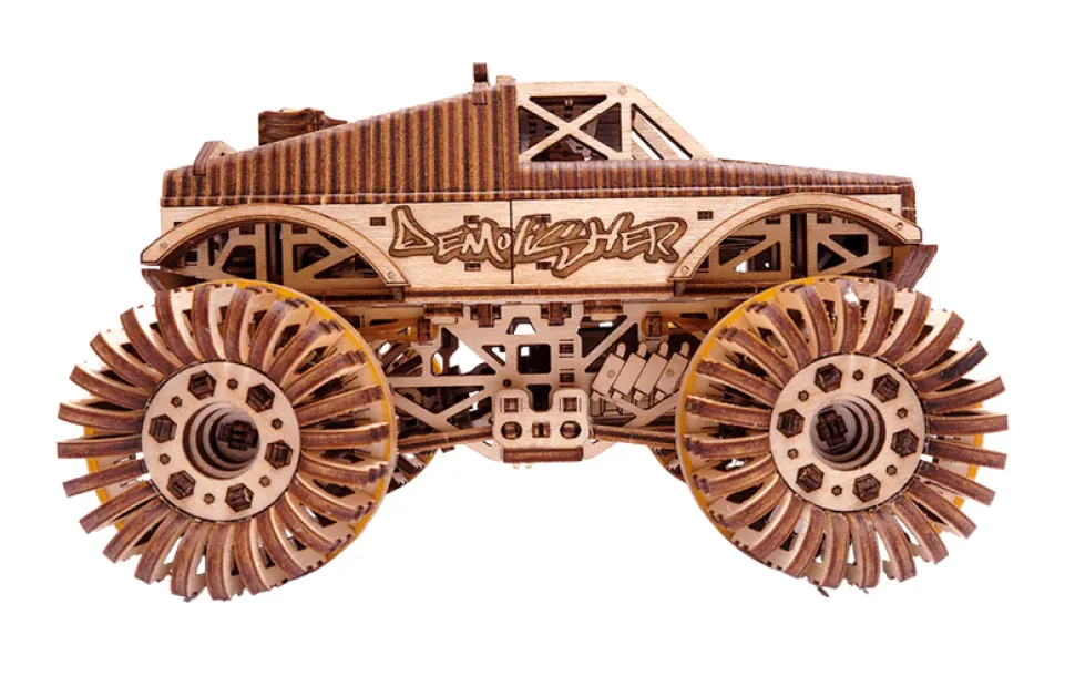 Wood Trick Monster Truck 3D Wooden Model Kit